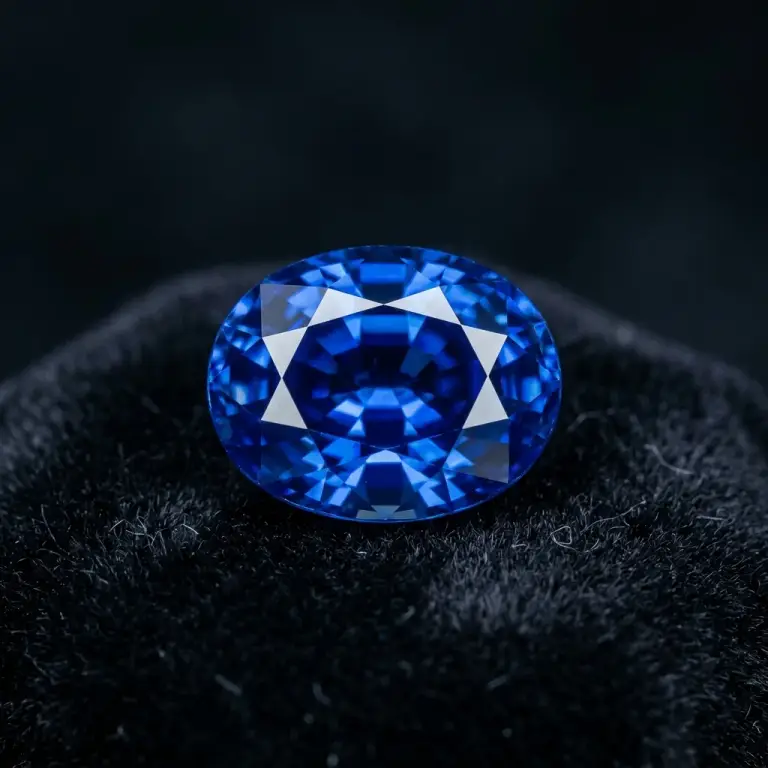 Sapphire, deep blue, very hard, available for setting in a Bali Turtle jewelry class