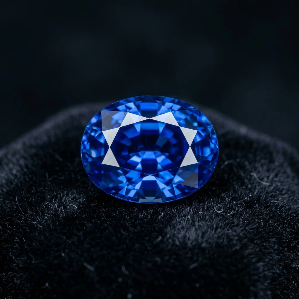 Sapphire gemstone for custom silver jewelry class at Bali Turtle Workshop