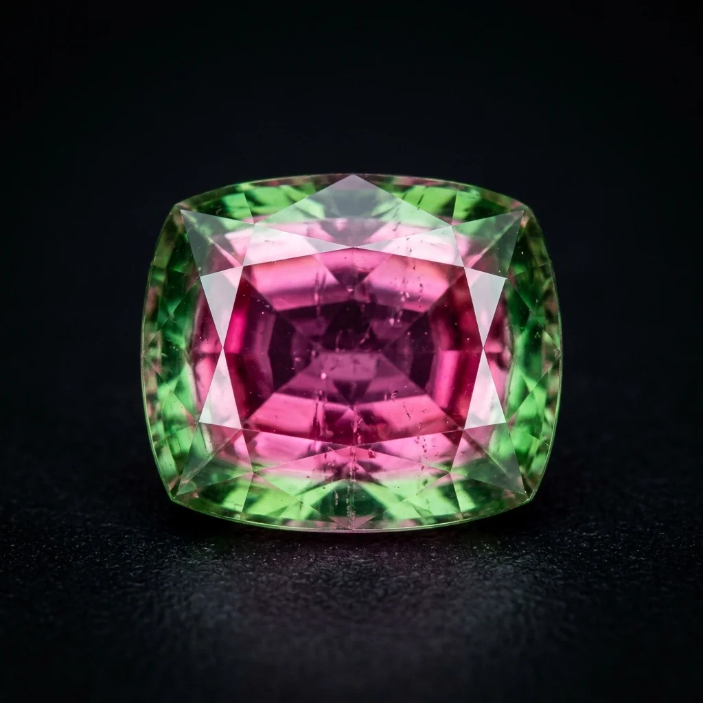 Tourmaline gemstone for custom silver jewelry class at Bali Turtle Workshop